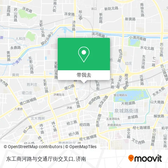 东工商河路与交通厅街交叉口地图
