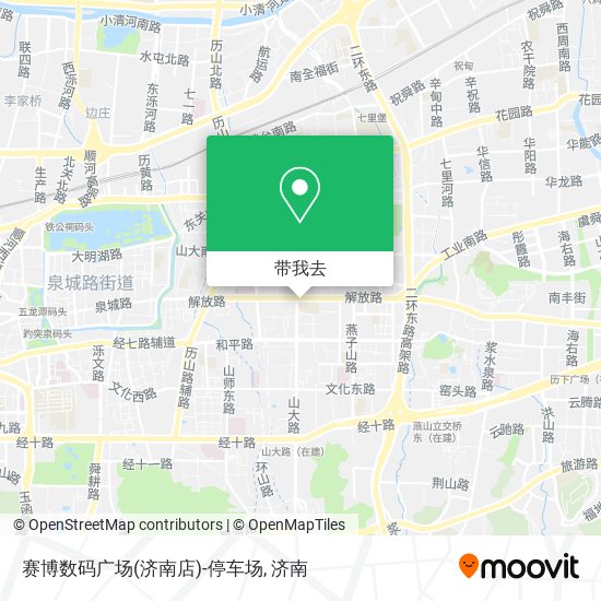 赛博数码广场(济南店)-停车场地图
