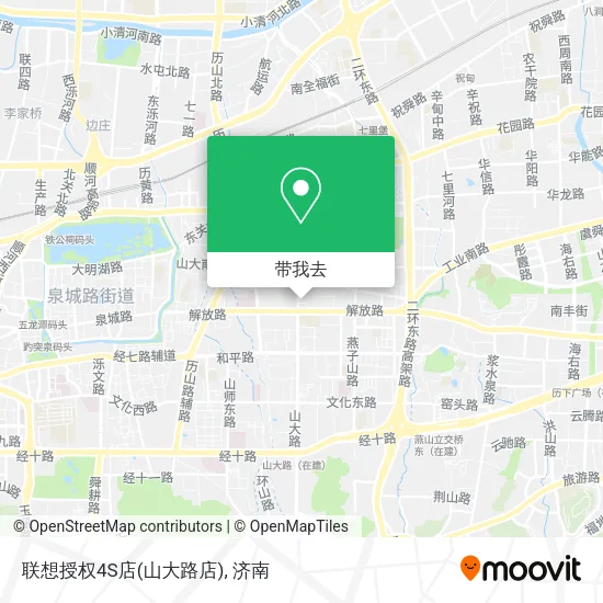 联想授权4S店(山大路店)地图