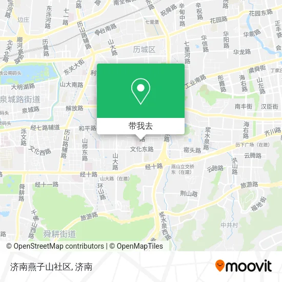 济南燕子山社区地图