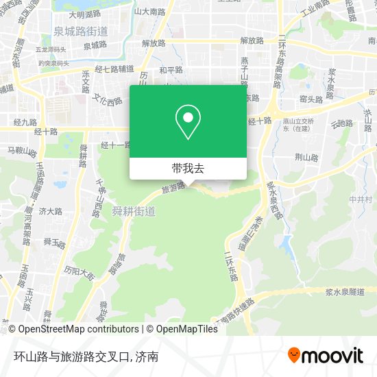 环山路与旅游路交叉口地图