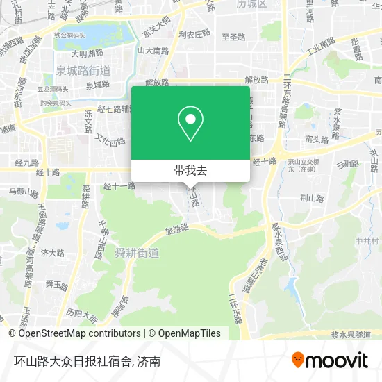 环山路大众日报社宿舍地图