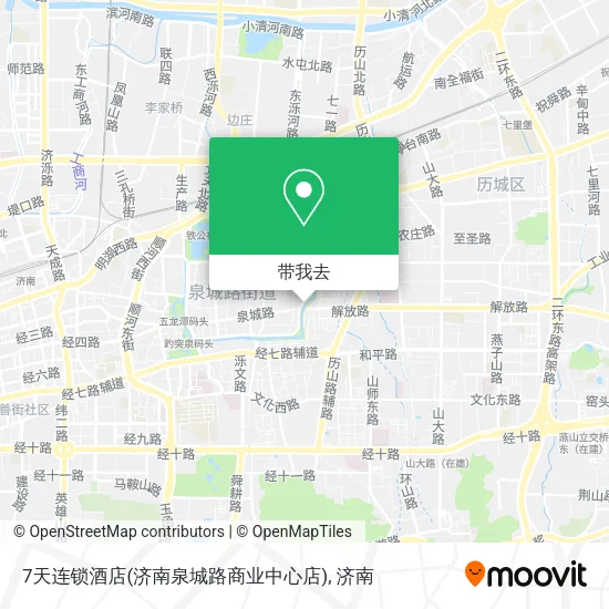 7天连锁酒店(济南泉城路商业中心店)地图