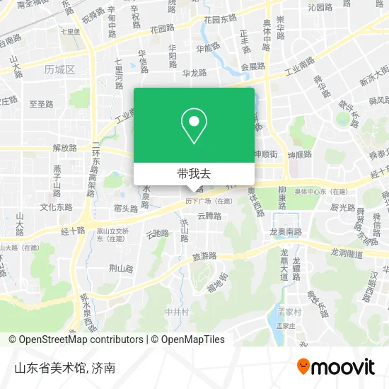 山东省美术馆地图