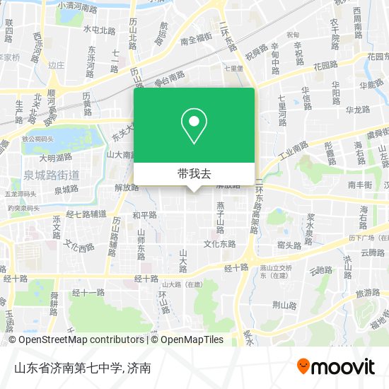 山东省济南第七中学地图