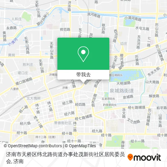 济南市天桥区纬北路街道办事处茂新街社区居民委员会地图