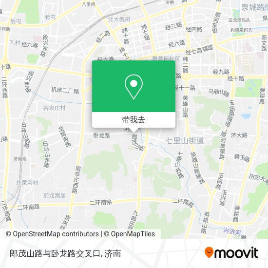 郎茂山路与卧龙路交叉口地图