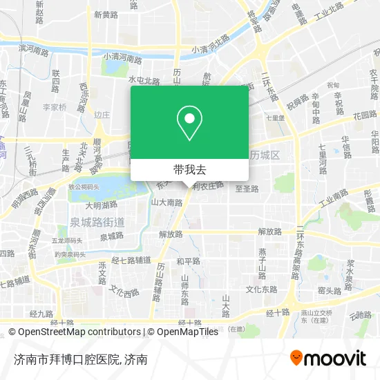 济南市拜博口腔医院地图