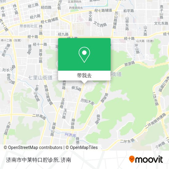 济南市中莱特口腔诊所地图