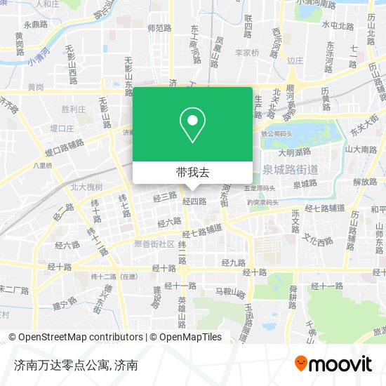 济南万达零点公寓地图
