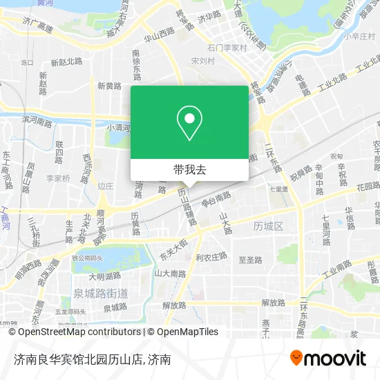 济南良华宾馆北园历山店地图