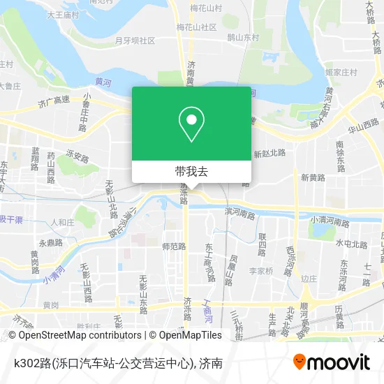 k302路(泺口汽车站-公交营运中心)地图