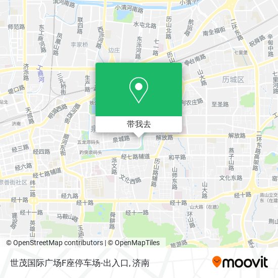 世茂国际广场F座停车场-出入口地图