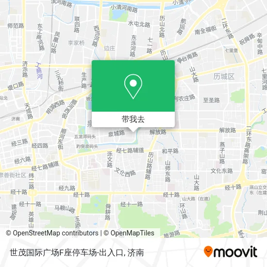 世茂国际广场F座停车场-出入口地图