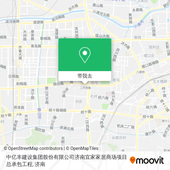 中亿丰建设集团股份有限公司济南宜家家居商场项目总承包工程地图
