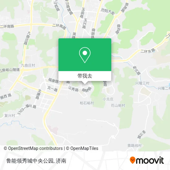 鲁能领秀城中央公园地图