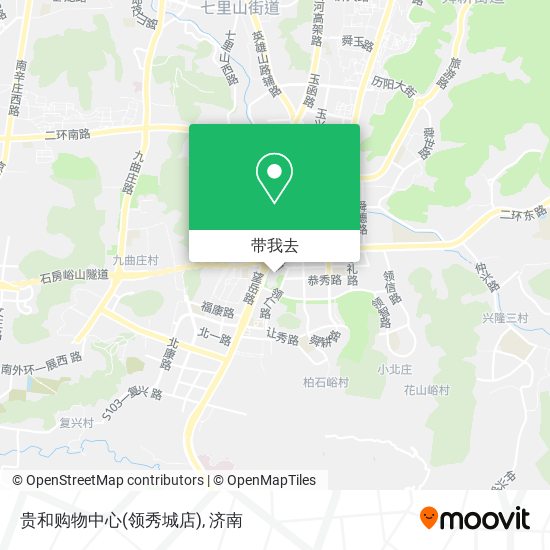 贵和购物中心(领秀城店)地图