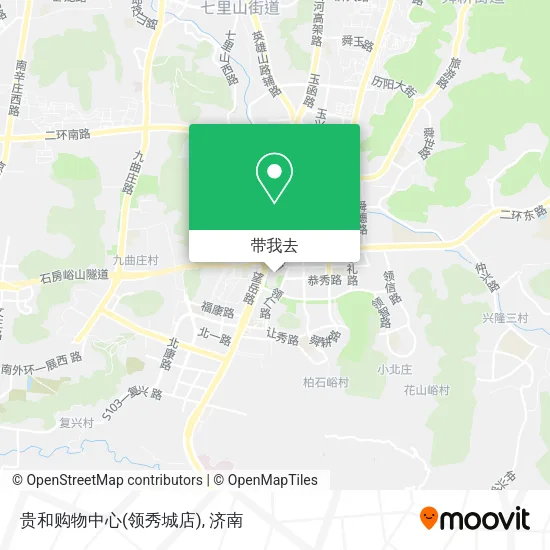 贵和购物中心(领秀城店)地图
