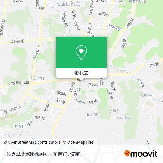 领秀城贵和购物中心-东南门地图