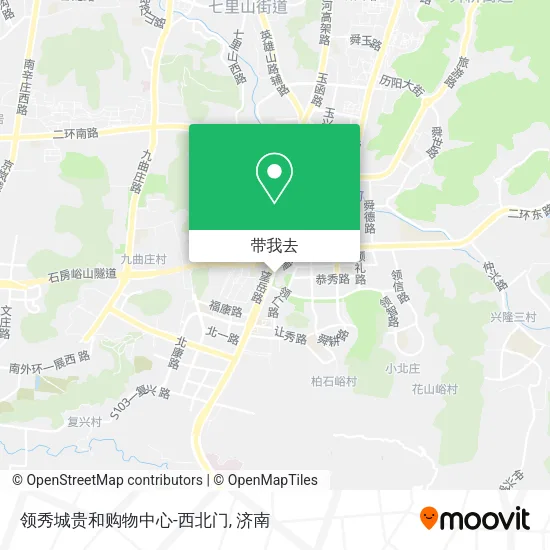 领秀城贵和购物中心-西北门地图