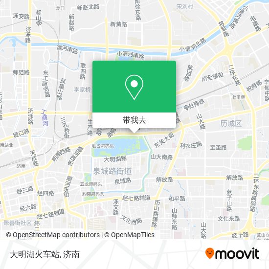 大明湖火车站地图