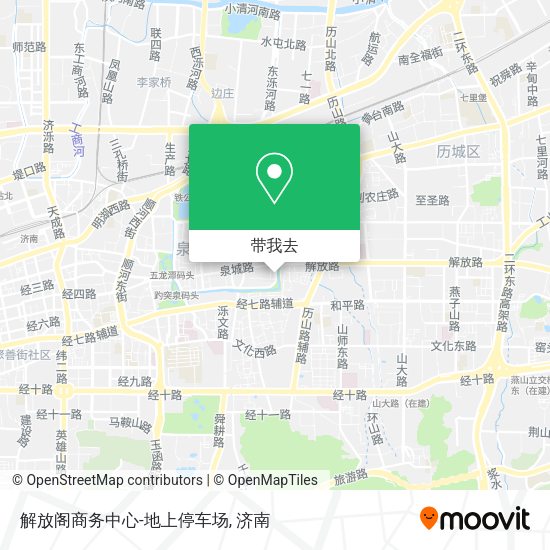 解放阁商务中心-地上停车场地图
