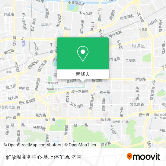 解放阁商务中心-地上停车场地图