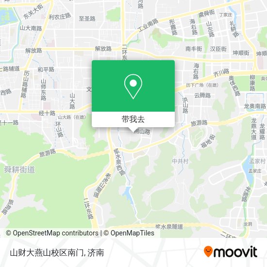 山财大燕山校区南门地图