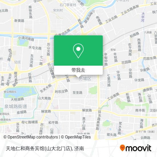 天地仁和商务宾馆(山大北门店)地图