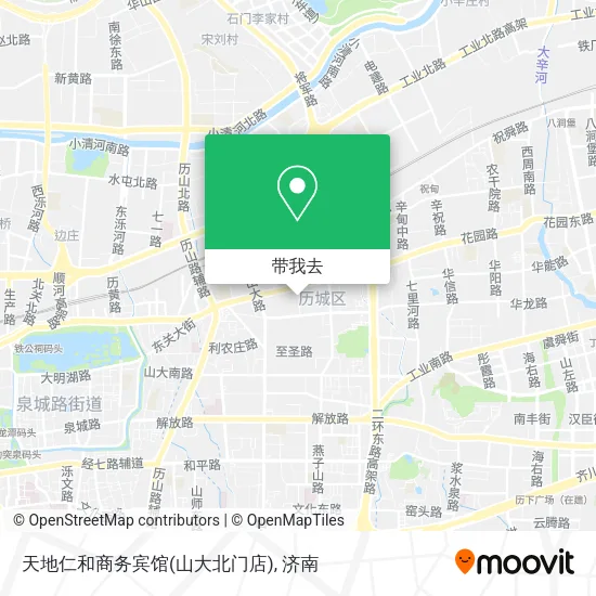 天地仁和商务宾馆(山大北门店)地图