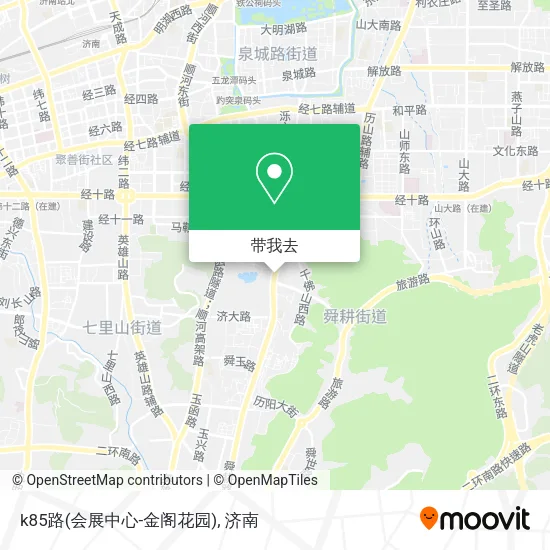 k85路(会展中心-金阁花园)地图