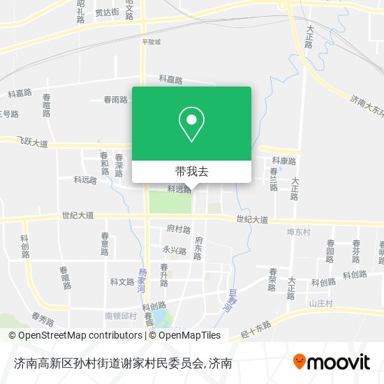 济南高新区孙村街道谢家村民委员会地图