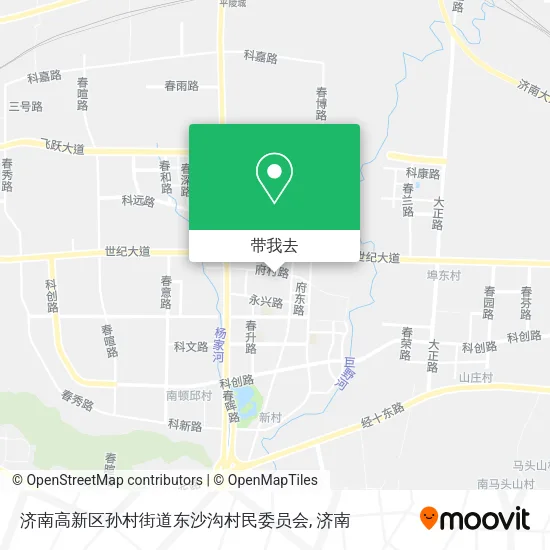 济南高新区孙村街道东沙沟村民委员会地图