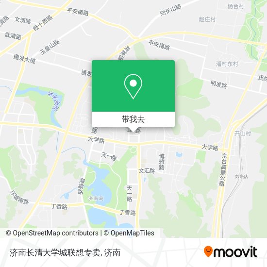 济南长清大学城联想专卖地图