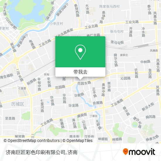 济南巨匠彩色印刷有限公司地图