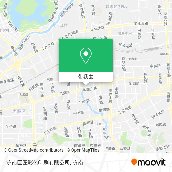 济南巨匠彩色印刷有限公司地图