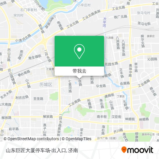 山东巨匠大厦停车场-出入口地图
