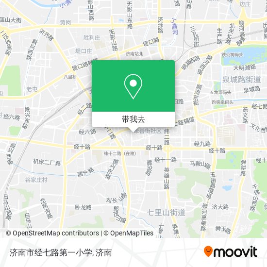 济南市经七路第一小学地图