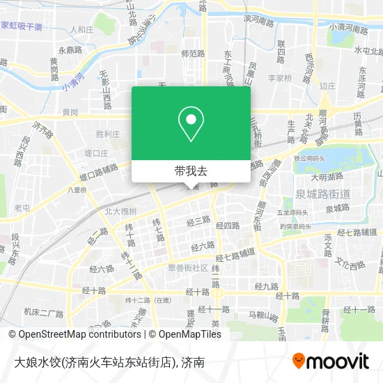 大娘水饺(济南火车站东站街店)地图