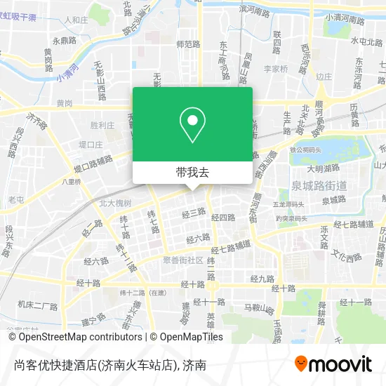 尚客优快捷酒店(济南火车站店)地图