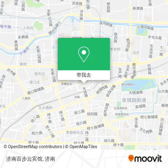 济南百步云宾馆地图