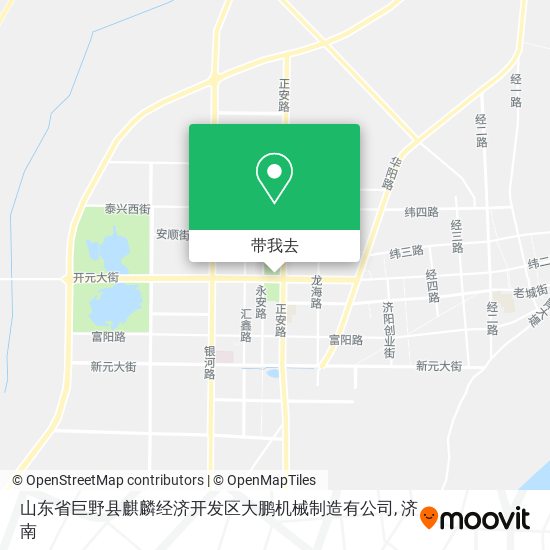 山东省巨野县麒麟经济开发区大鹏机械制造有公司地图