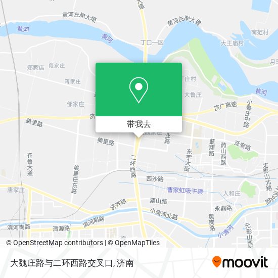 大魏庄路与二环西路交叉口地图