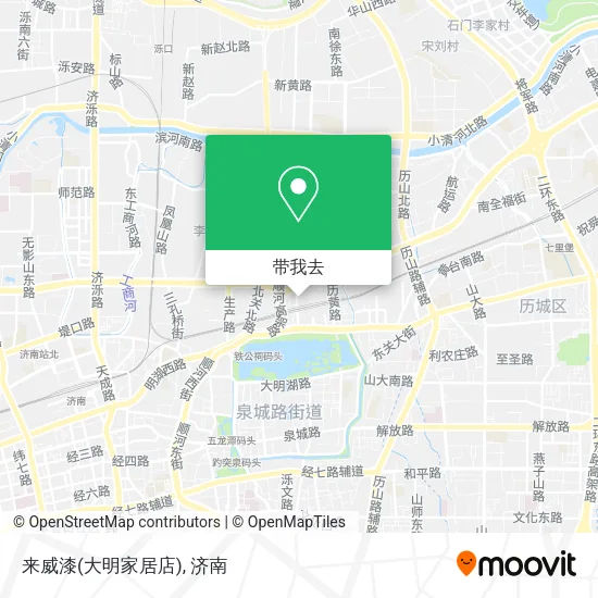 来威漆(大明家居店)地图