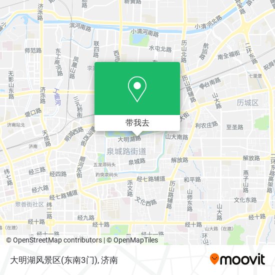 大明湖风景区(东南3门)地图