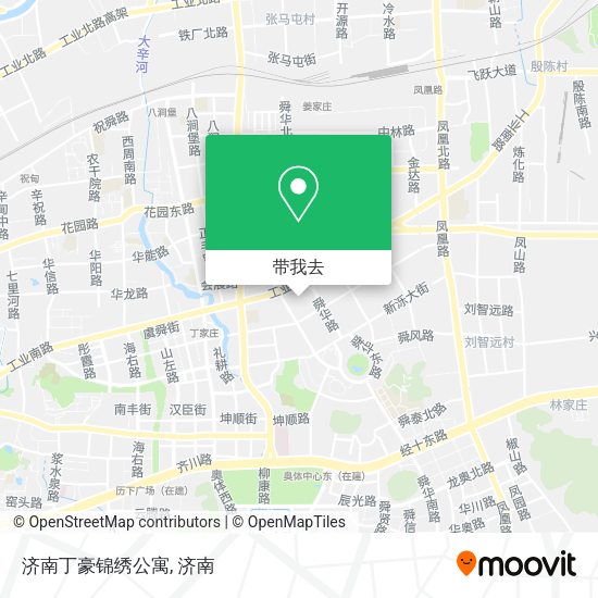 济南丁豪锦绣公寓地图