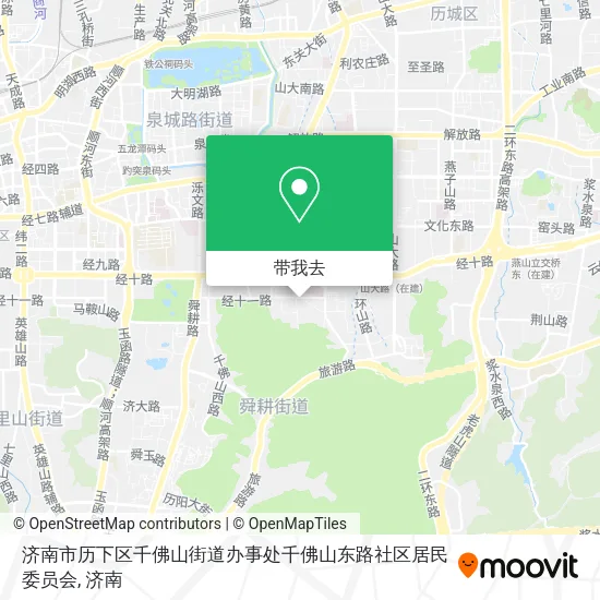 济南市历下区千佛山街道办事处千佛山东路社区居民委员会地图