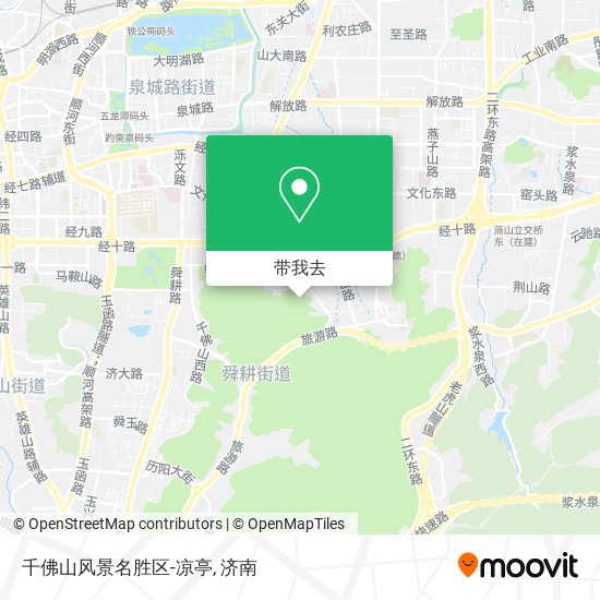 千佛山风景名胜区-凉亭地图
