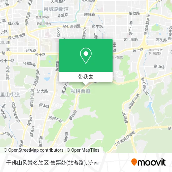 千佛山风景名胜区-售票处(旅游路)地图