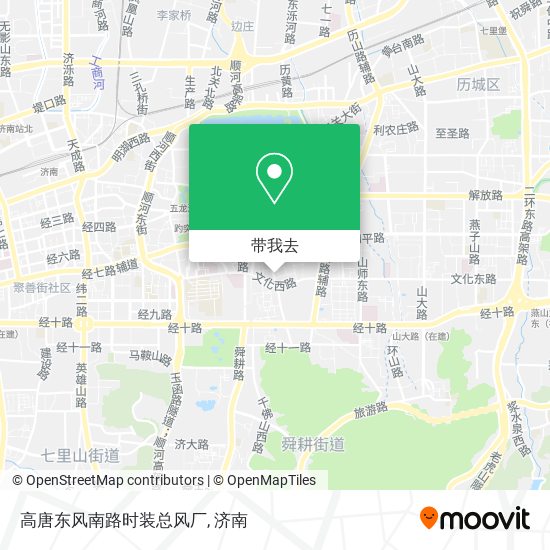 高唐东风南路时装总风厂地图
